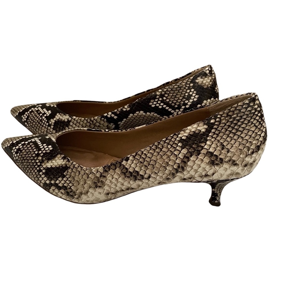 Vionic Josie Natural Snake Leather Heels